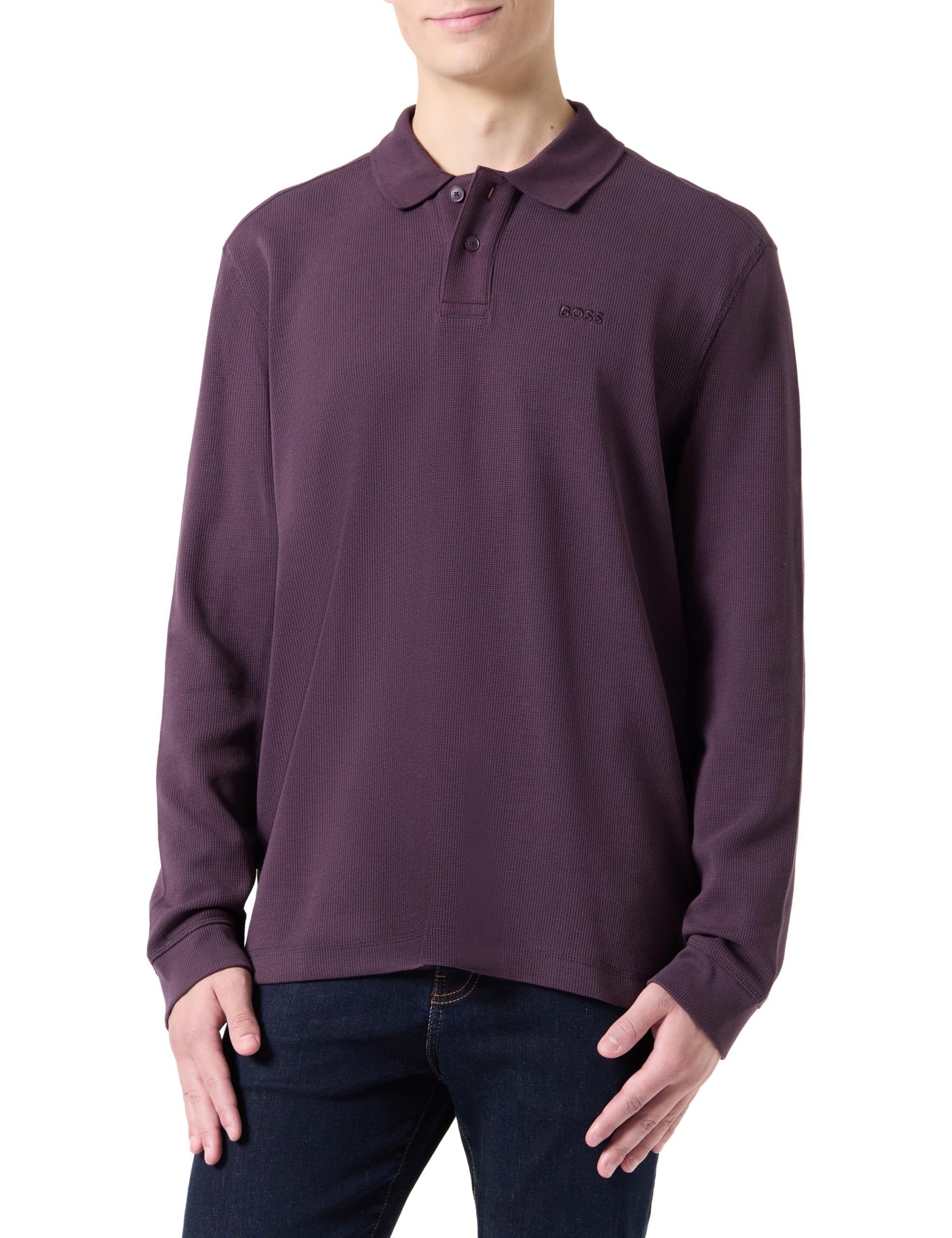 BOSS Men's Petempestolong Polo, Open Purple543, L