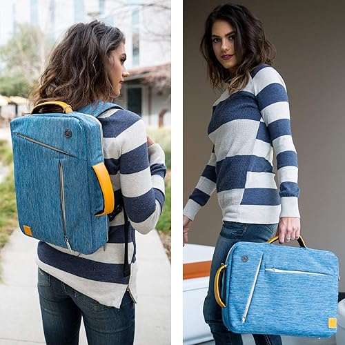 Miniatura 7 de Bolso de hombro para portátil de 10,1 a 12,5 pulgadas Maletín de negocios Bolsa de computadora, Azul