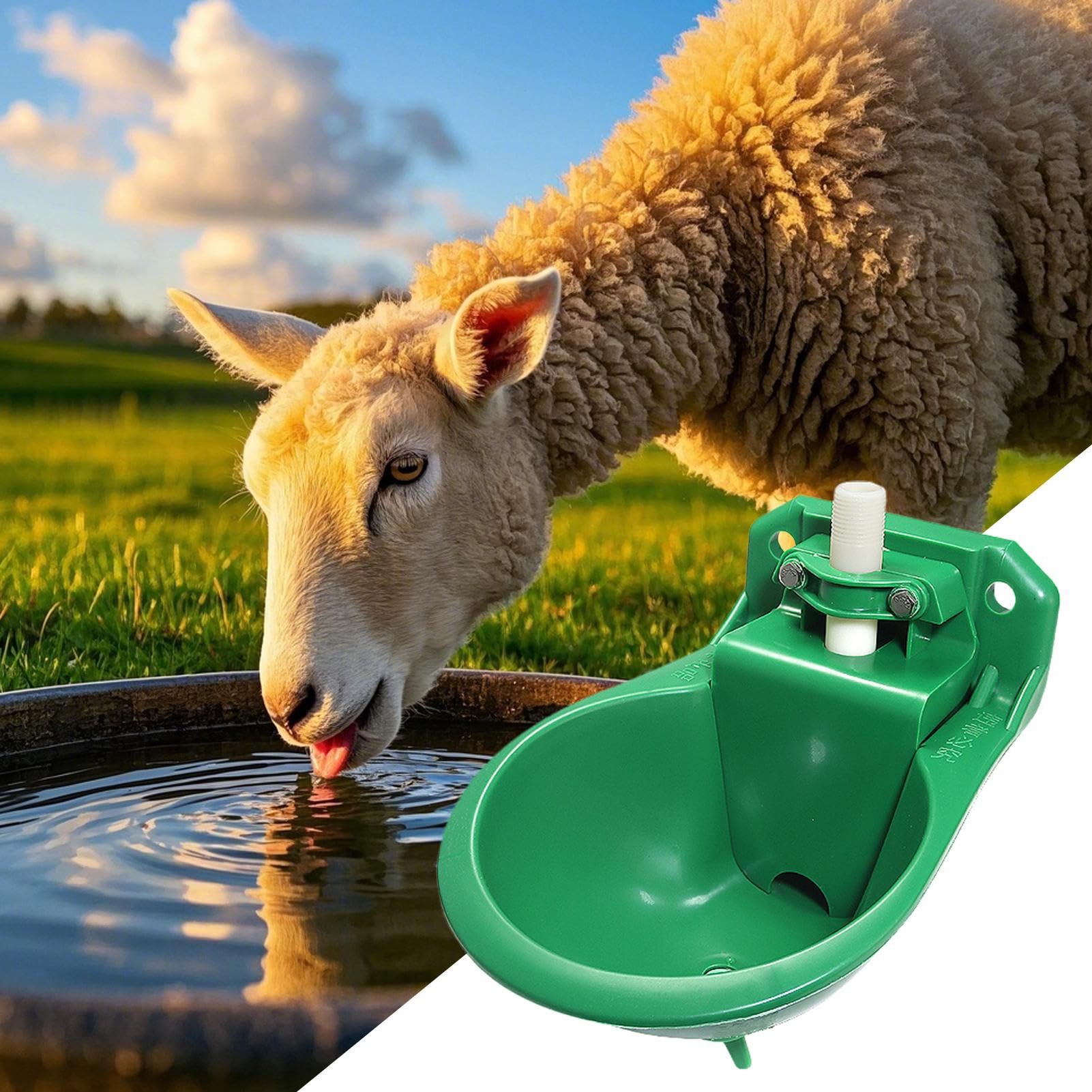 Abreuvoir Automatique pour Chien, 500 ML, mangeoire pour Chevaux, bétail, Distributeur d'eau pour Moutons, chèvres, bétail et Chiens