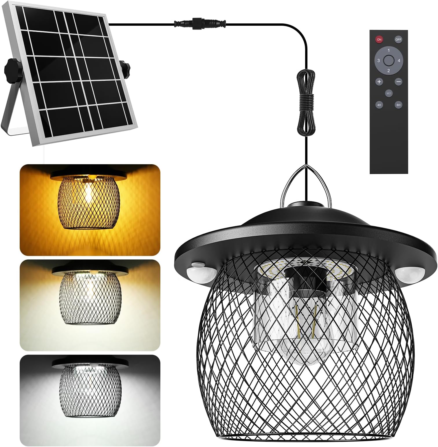 ropelux Solar Shed Light Outdoor Indoor, Bright 2000LM 5 Modes (Daytime Available) Lamp with 3 ropelux Solar Shed Light Outdoor Indoor, Bright 2000LM 5 Modes (Daytime Available) Lamp with 3