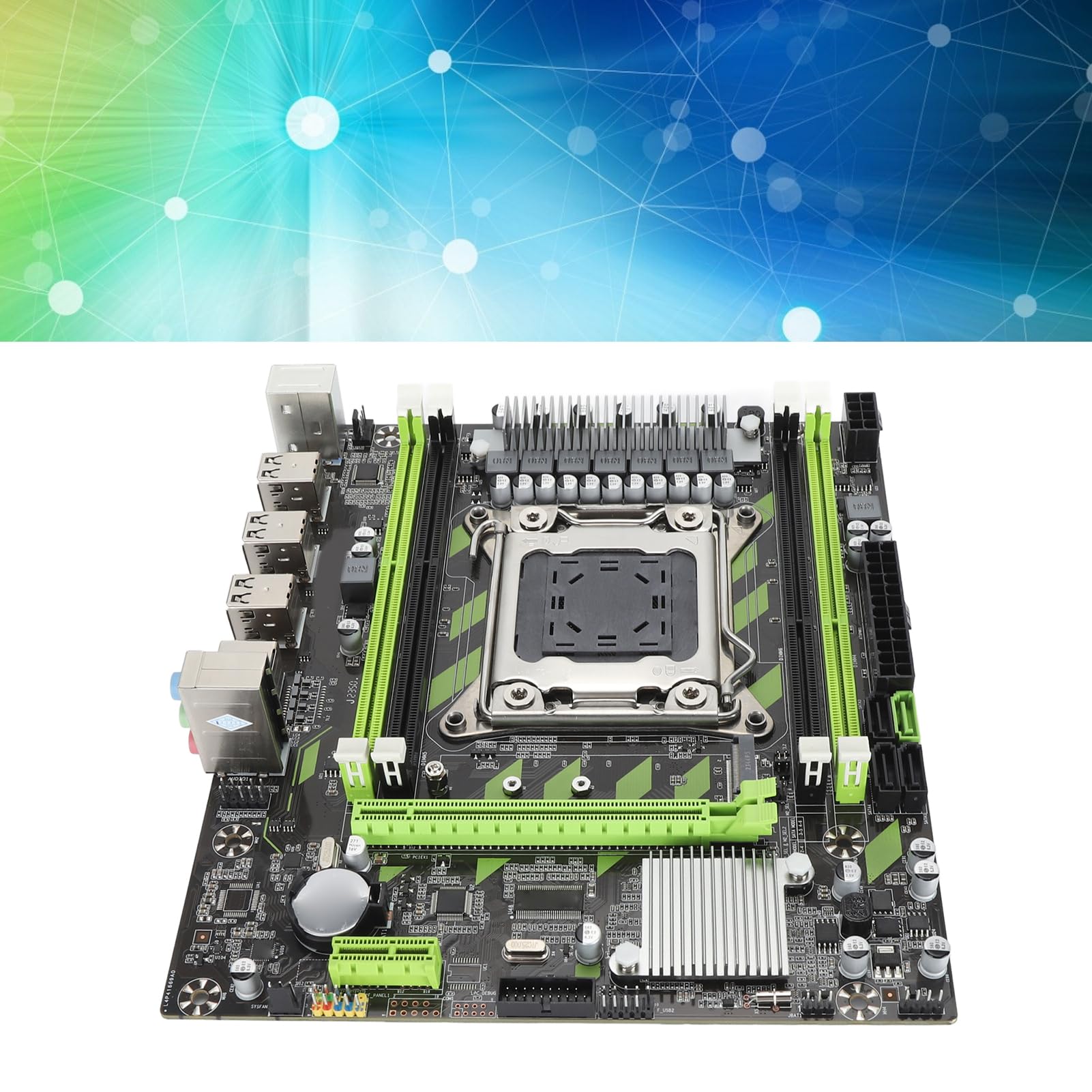 Placa Base X79G DDR3, Tarjeta de Red Gigabit LGA 2011 DDR3 Placa Base de Computadora X79G con 6xUSB2.0 2xSATA2.0 1xSATA3.0
