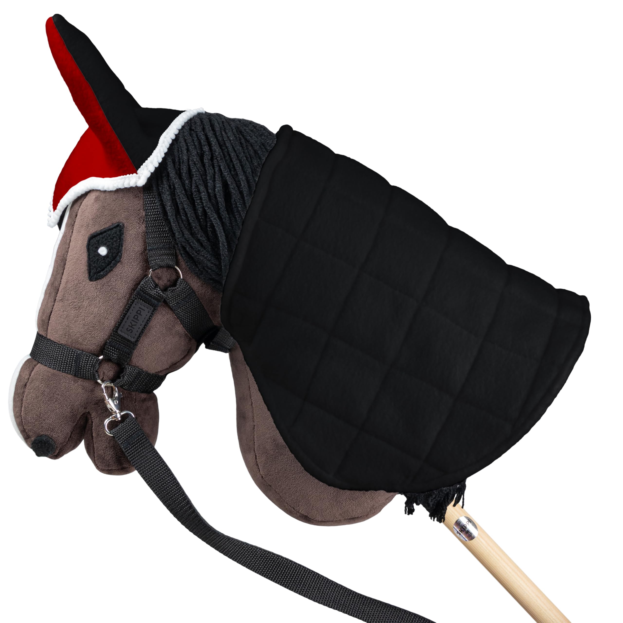 Hoofly Hobby Horse accessoires, vliegenkap in blauw, voor hobby horses [TÜV-getest] - ideaal voor spel en training
