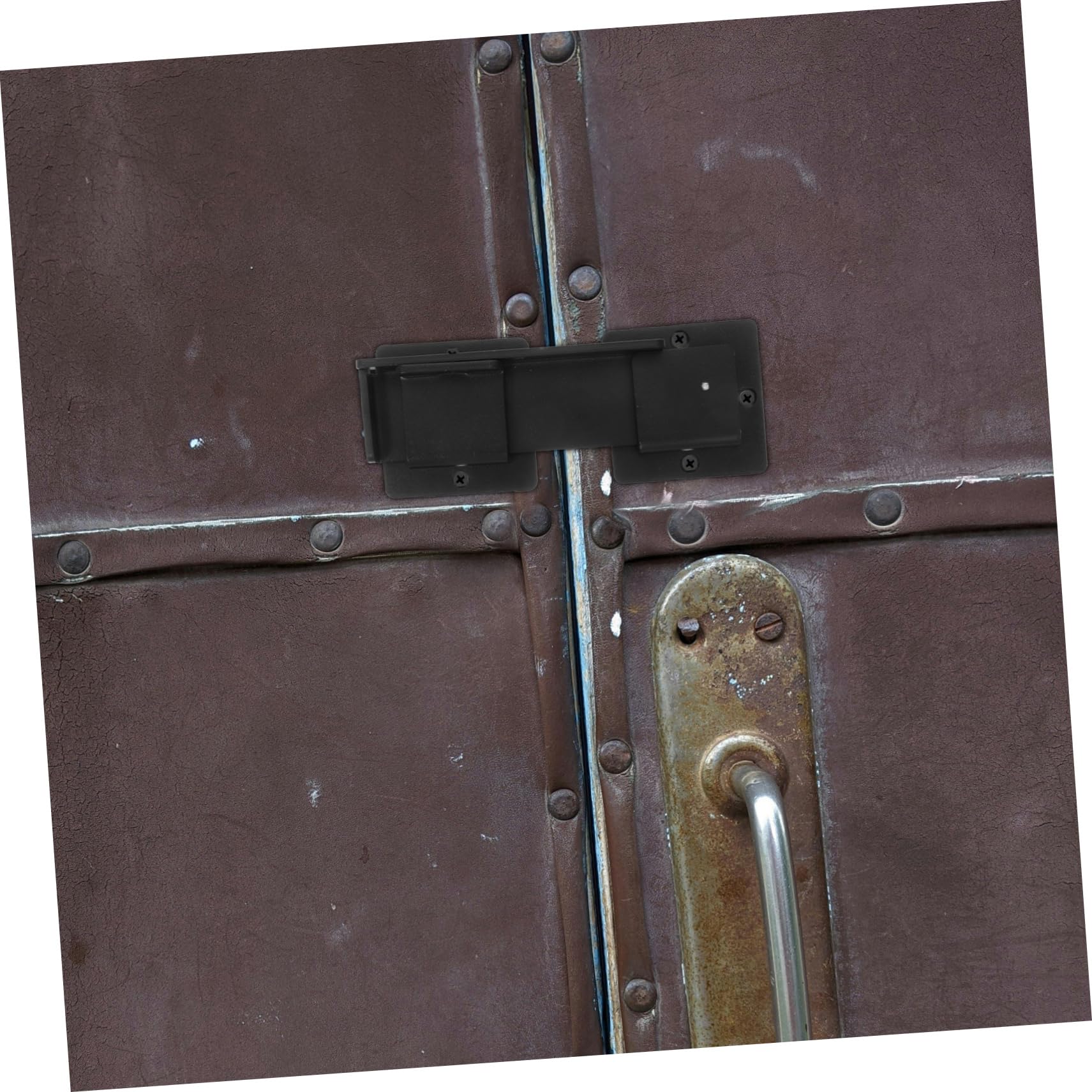 Pestillo Resistente para Puertas Corredizas y Batientes Cerradura De Aluminio Recubierta Bisagras para Portones De Alta Resistencia con Orificio para Candado para Exteriores y