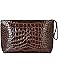 Lauren Ralph Lauren Crocodile-Embossed Leather Large Pouch - #2 of 4
