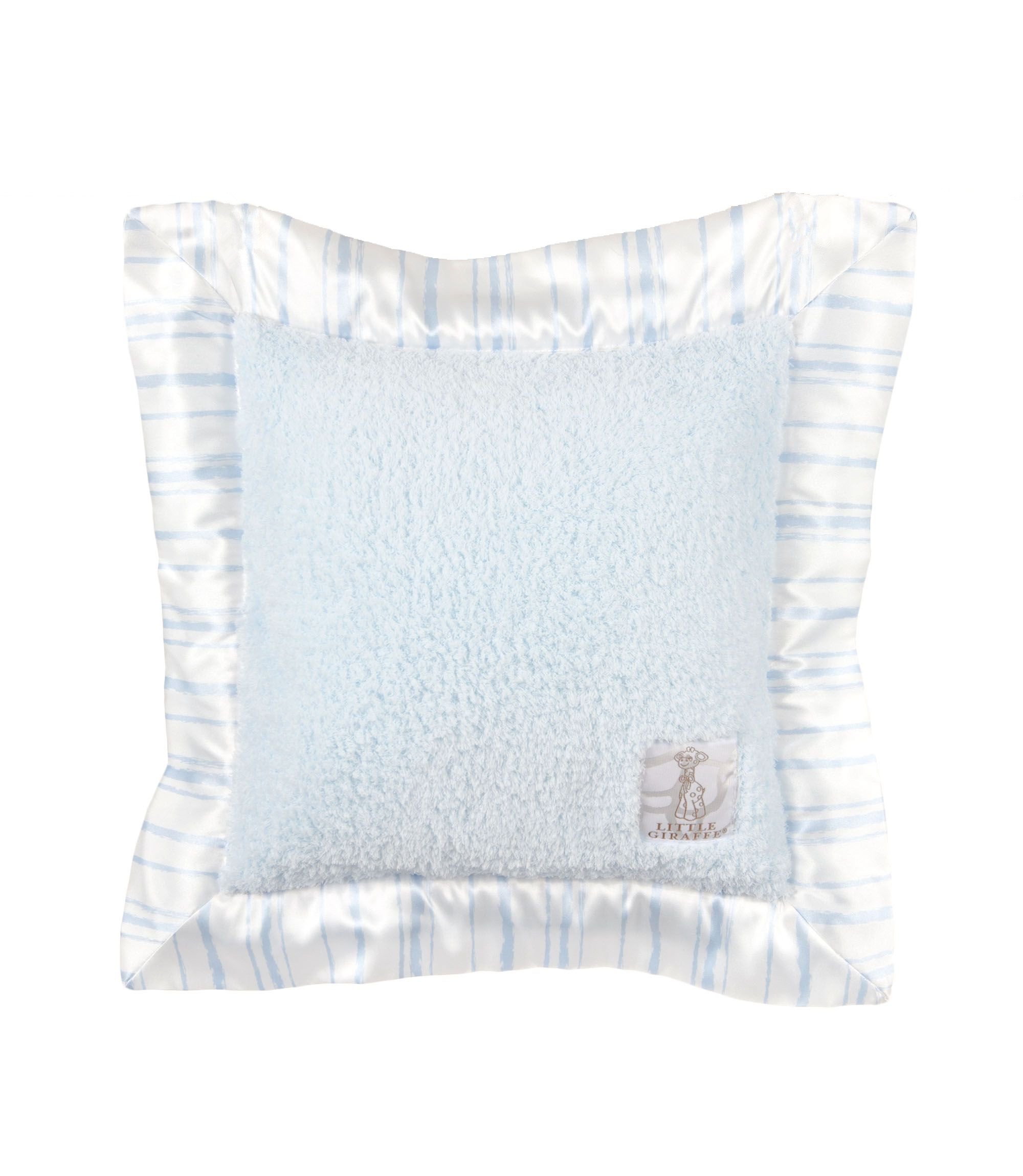Little giraffe Chenille Coco bande Taie d'oreiller (Bleu)
