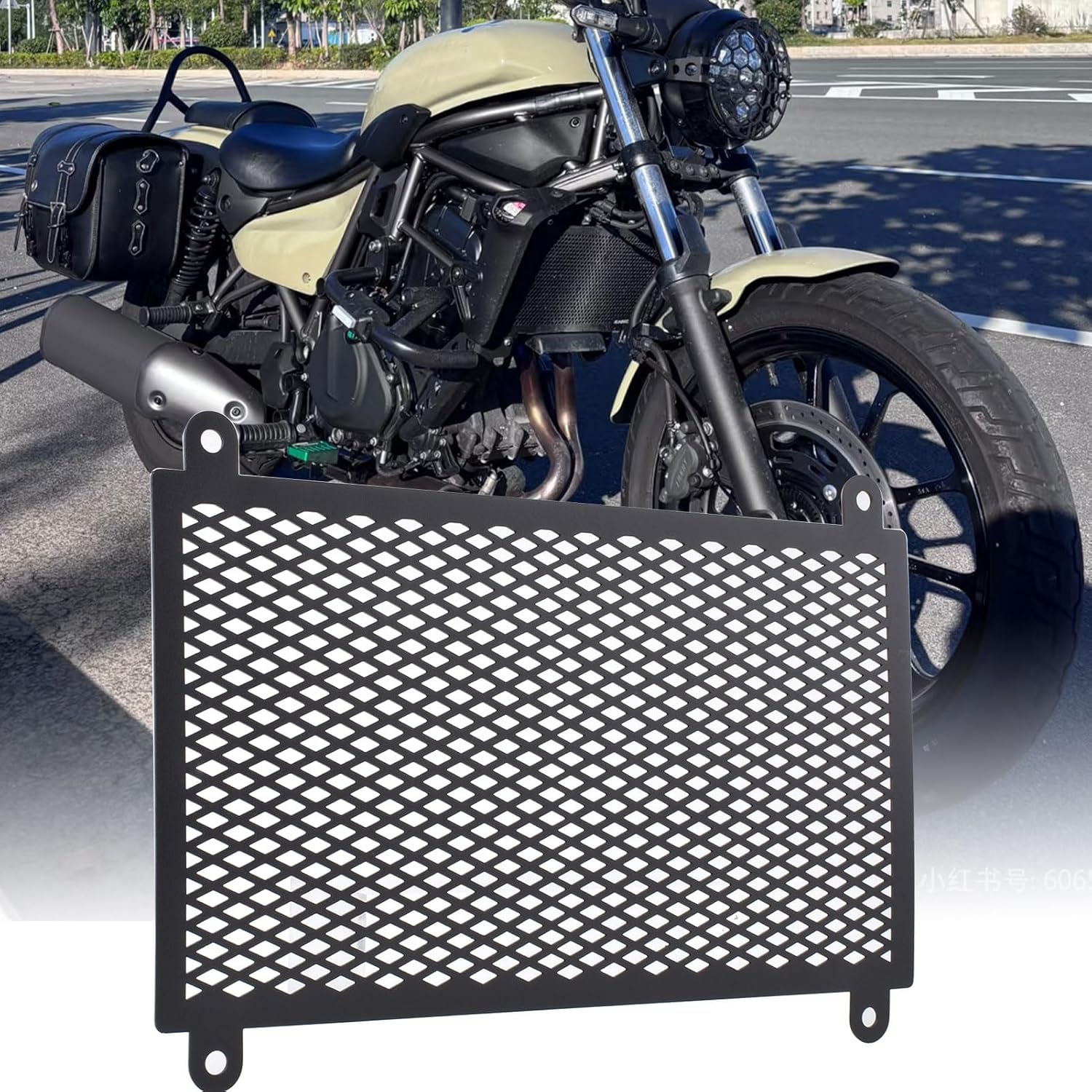 Motorcycle Motorcycle Eliminator 500 24-25 Aluminum Radiator Grill Shrouds Protector Water Tank Radiator Guard fit for Ninja 500 Z500 2024-2025 Ninja 400/Z400 Accessories 2018-2025