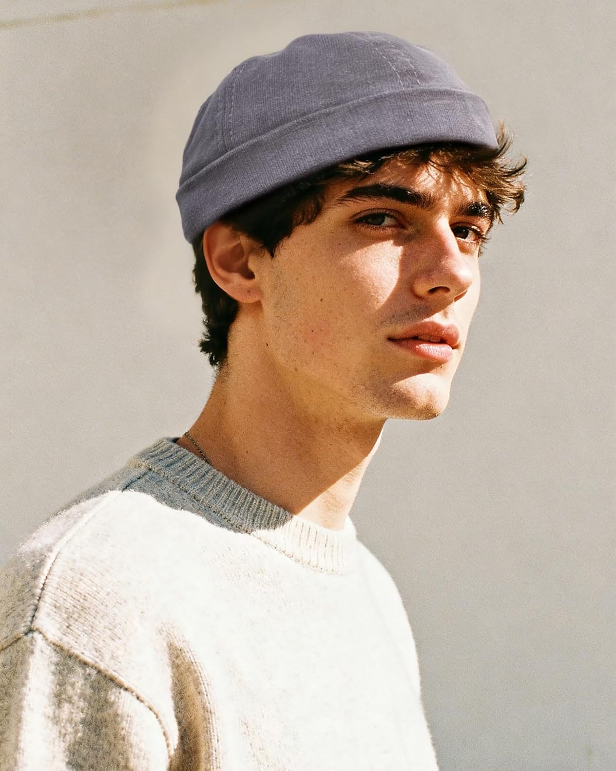 CLAPE Watch Cap Work Beanie Corduroy Docker Leon Brimless Hat Rolled Cuff Harbour Hat - Image 3