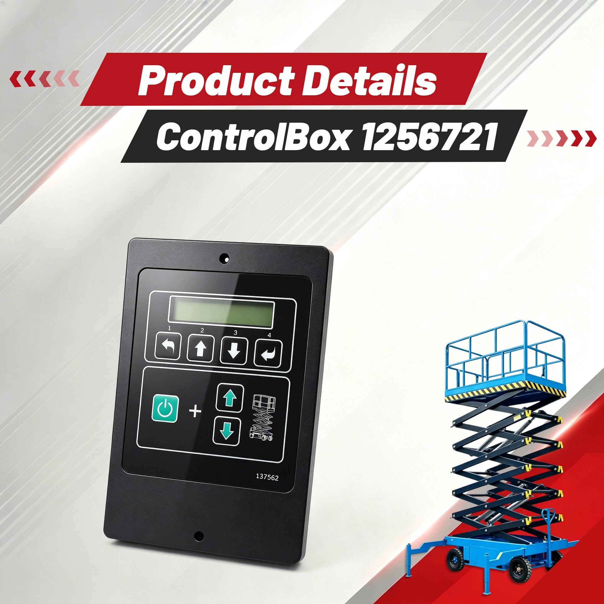 1256721 1256721GT Steuerbox kompatibel mit Genie Ground Controller Genie Scherenhebebühne Aftermarket-Teile verwendet für GR-12 GR-15 GS-1530 GS-1532 GS-1930 GS-1932 GS-2032 GS-2046