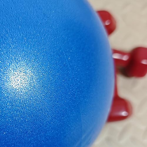 Miniatura 6 de Mini pelota de ejercicio de 9 pulgadas, superficie antideslizante portátil, pelota de yoga y pilates para entrenamiento de núcleo, fitness, uso en
