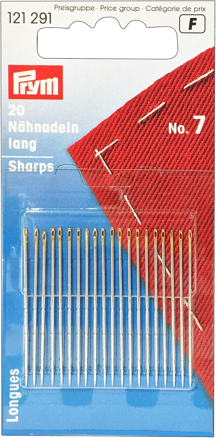 Prym Hand Sewing Needles, 4.5 x 2 x 0.2 cm, Silver