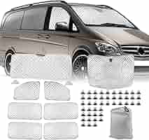 Tappetino Termico Per Mercedes VITO W639/Viano 2003-2014 | 5 Pezzi | Protezione Solare E Privacy | Con Ventose - Foto 3