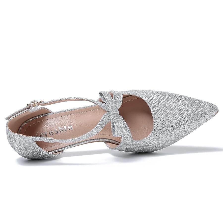 Amazon.com | fereshte Women's Kitten Heels T Strap 2 Inch
