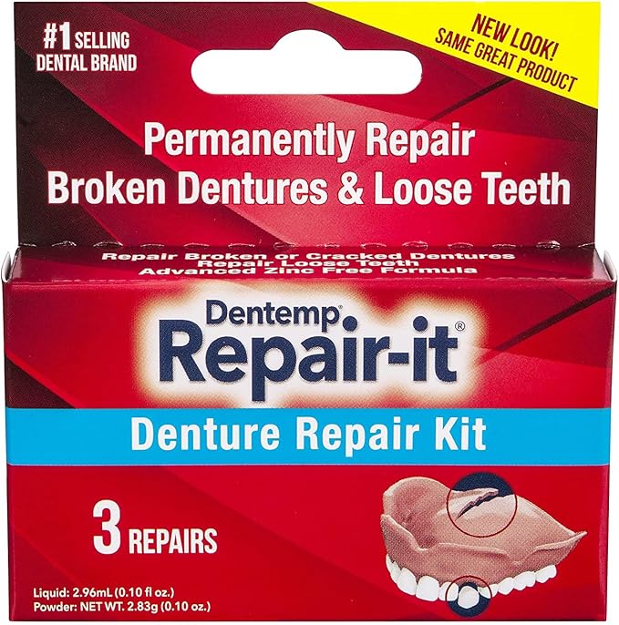 DENTEMP RepairIT Denture Repair KIT Amazon.co.uk Automotive