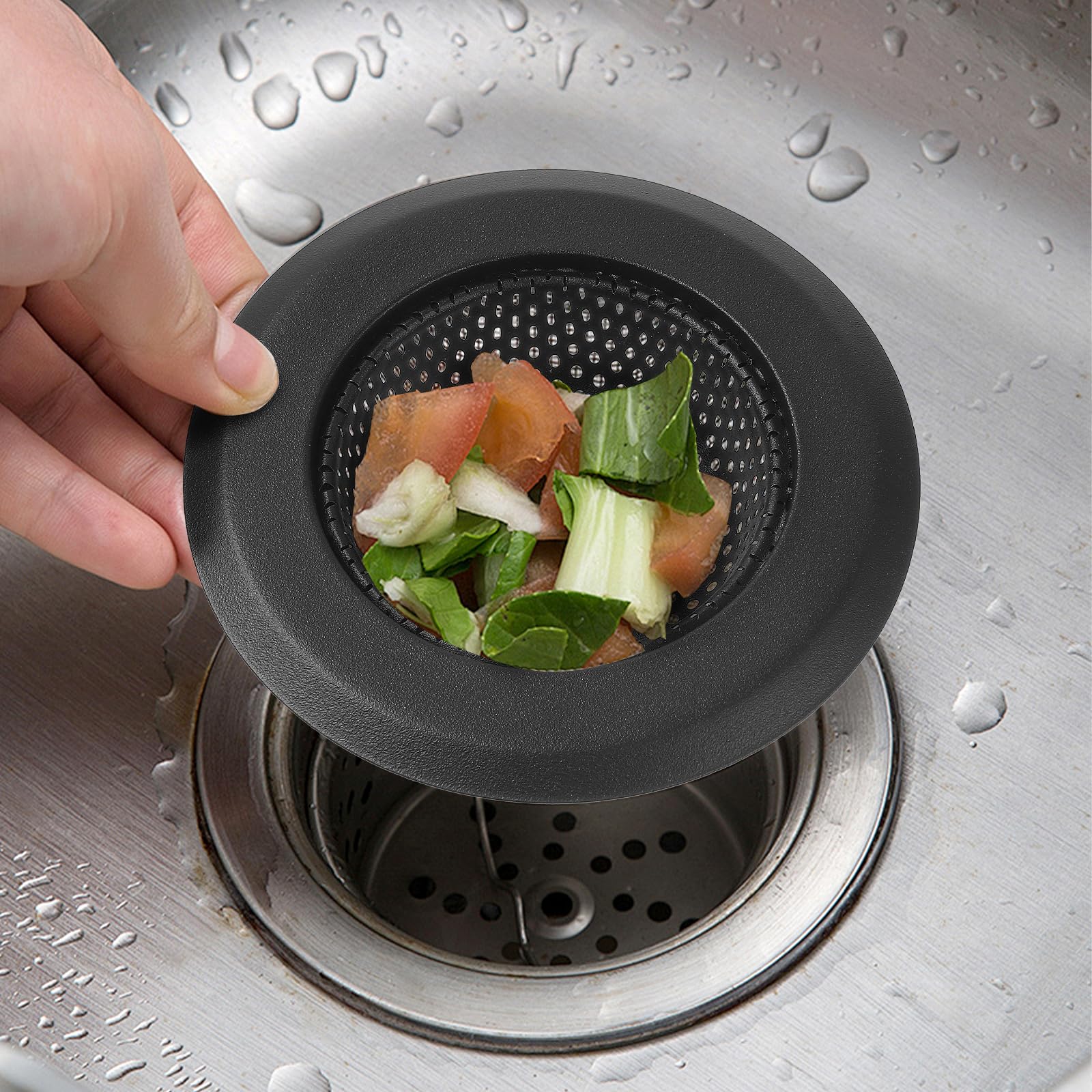 2 Passoires Dvier En Acier Inoxydable Filtres Cheveux Pour Douche Et Cuisine Diamtre 3 Pouces PZCC - Maison