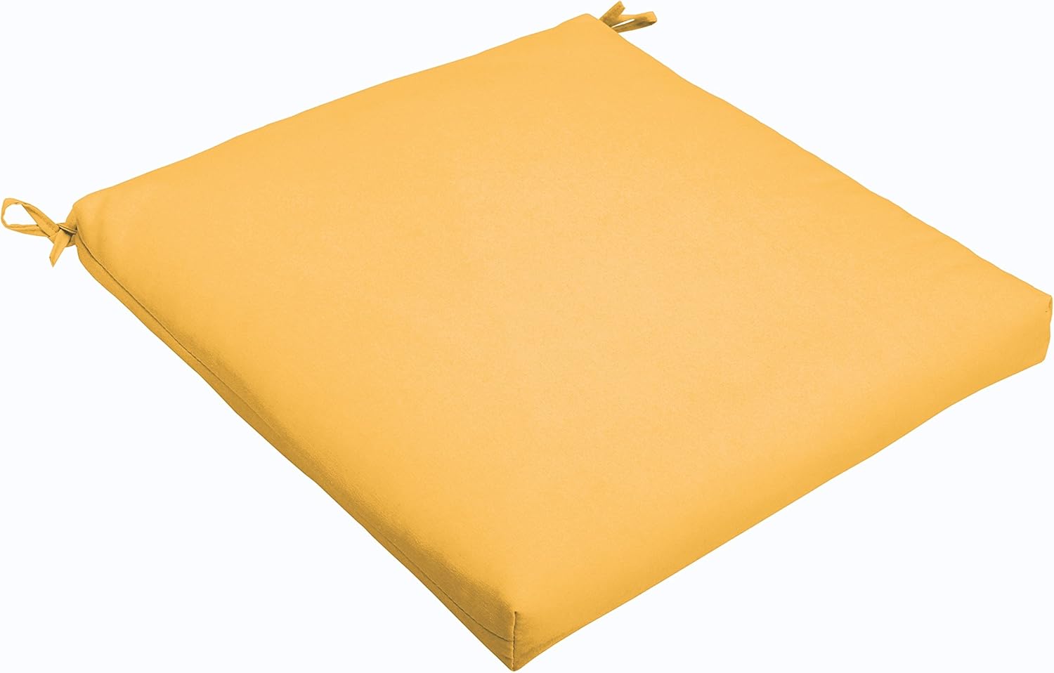 Mozaic AMCS105513 Indoor or Outdoor Sunbrella Square Chair Seat Cushion, 20 x 20 x 2.5, Sunflower Yellow