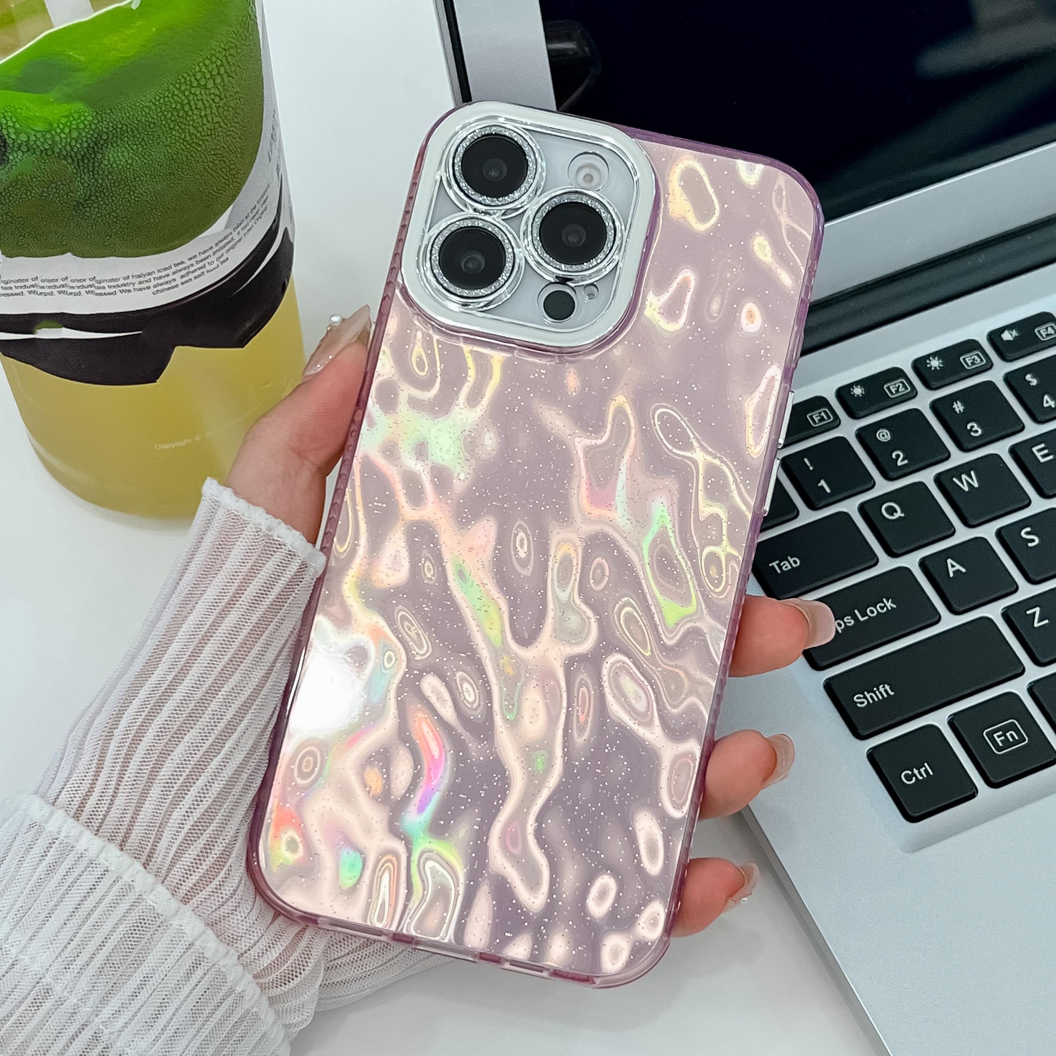 Coque iPhone 17 Pro Max antichoc rigide avec support pliable rose - 8