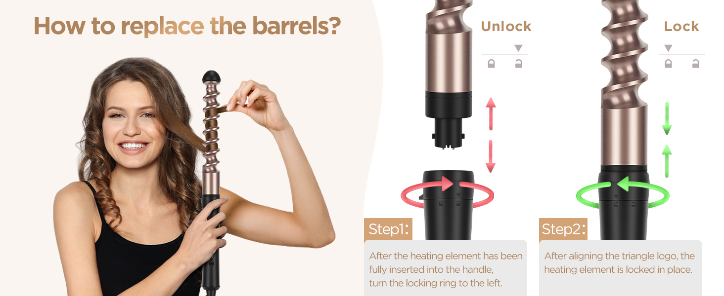 Amazon.com: PARWIN PRO BEAUTY 5 in 1 Curling Iron Set with 1 Extra