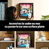 LEGO Art Japanese Cherry Blossom Landscape - DIY Miniature Model Kit for Adults - 3D Wall Art in Shadow Box Frame w/Mount Fuji, Sakura & Textured Waterfall - Gift Idea - 31218 - 7