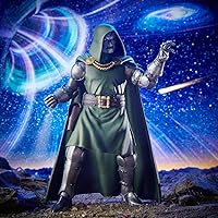 Vista 3 de Serie Marvel Legends Fantastic Four - Figura de acción coleccionable de 6 pulgadas de Doctor Doom, diseño premium, 4 accesorios, 1 pieza