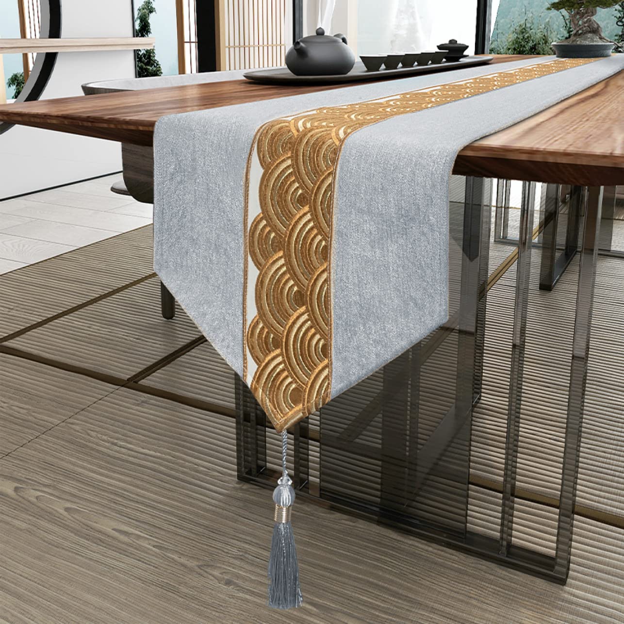 中国風テーブル Amazon｜[OceanMap] 中華風 テーブルランナー 33*300cm テーブル