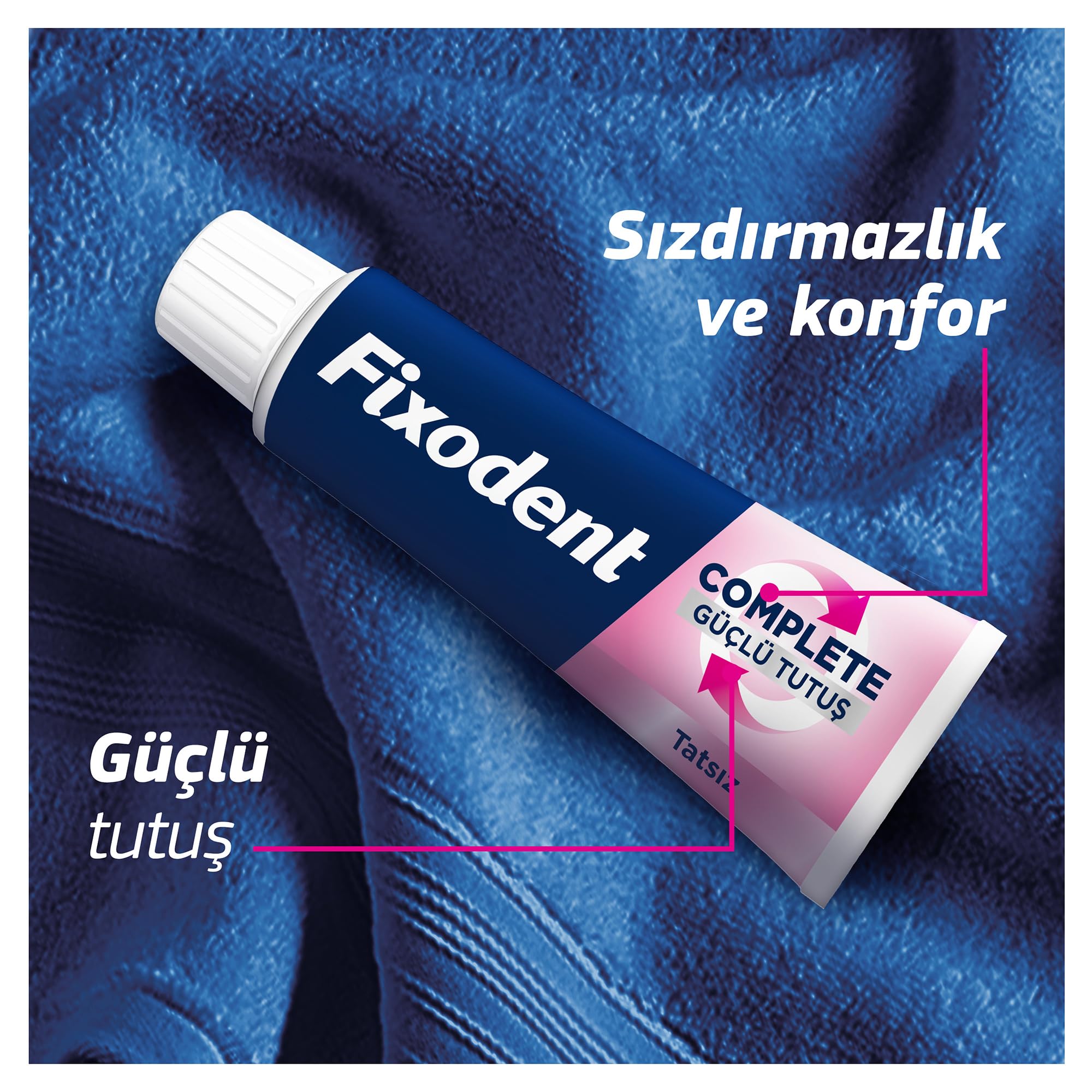 Fixodent Complete Tatsız Diş Protezi Yapıştırıcı Krem 47 g