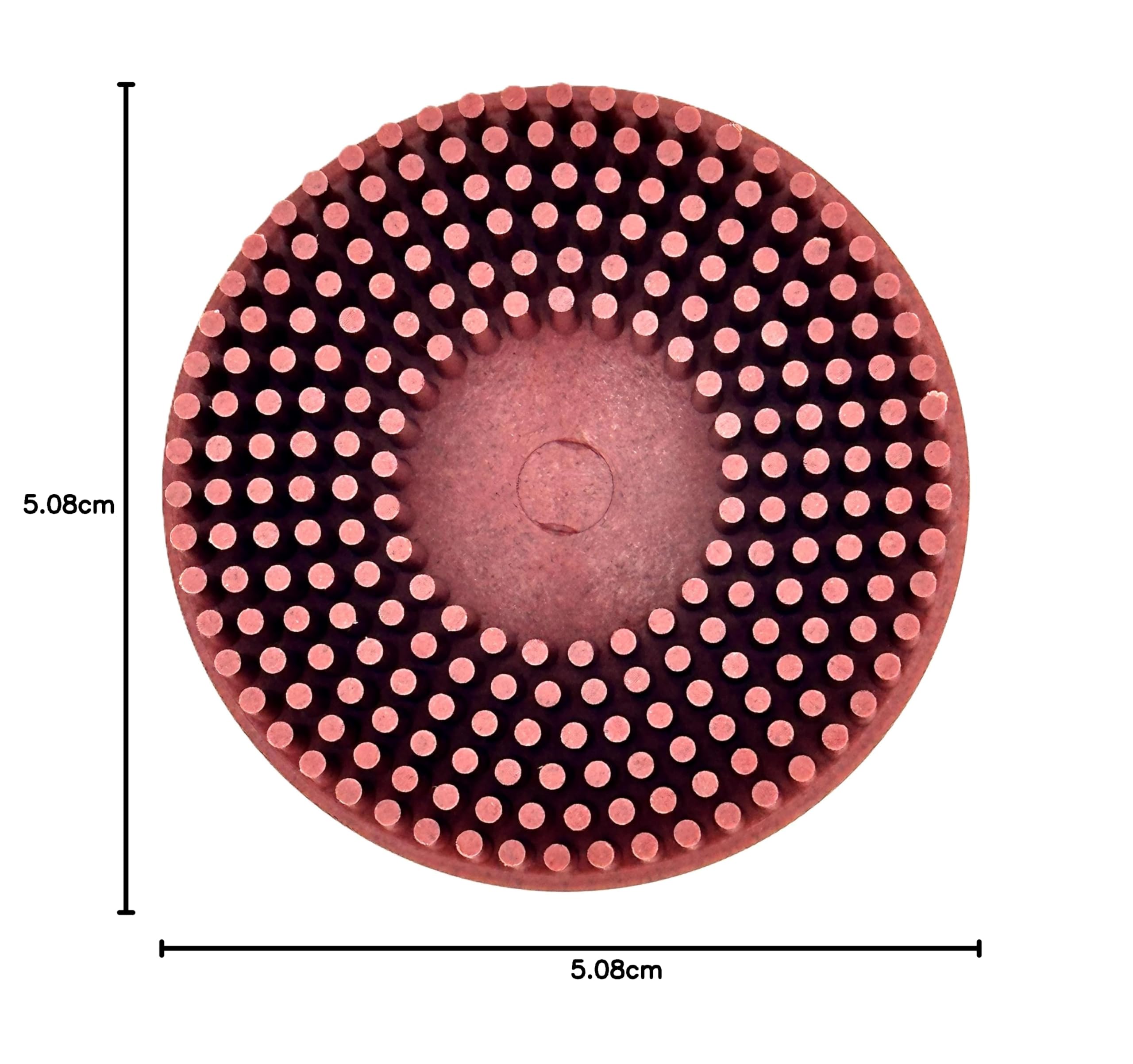Disco de cerdas de grano 220 rojo tipo R, paquete de 10 unidades, óxido de cerámica y aluminio, limpieza fina, mezcla, desbarbado ligero y prepulido de metal/madera/plástico, bloqueo de