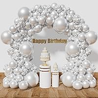 Vista 18 de KAWKALSH Kit de arco de globos rojos, 111 piezas de diferentes tamaños, 18, 12, 5 pulgadas, guirnalda de globos de látex para cumpleaños