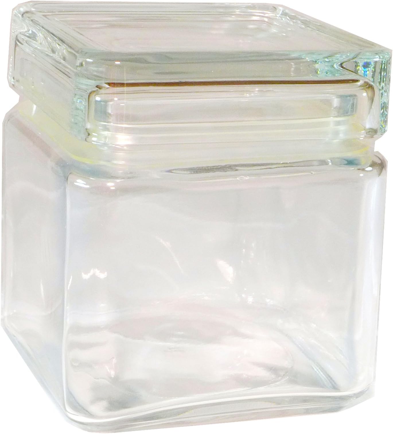 Utopia 98667 Storage/Preserve Jar, Square, transparent, 1L, Pack of 6