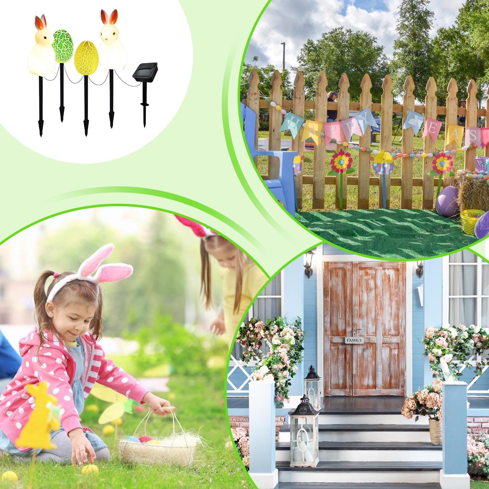 Tytuł Solar Easter Lights Outdoor, Wielkanocne światła zewnętrzne