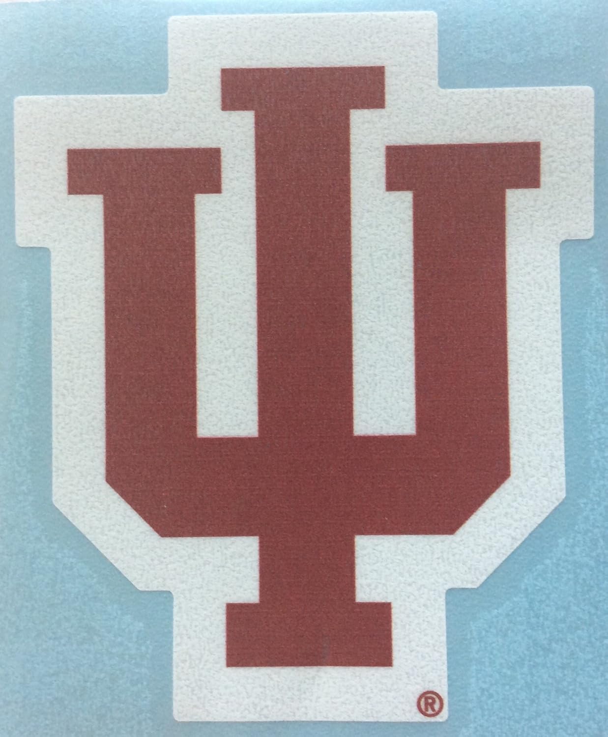 Craftique Indiana Hoosiers, Red/White Large Premium Vinyl Decal, Cornhole Boards