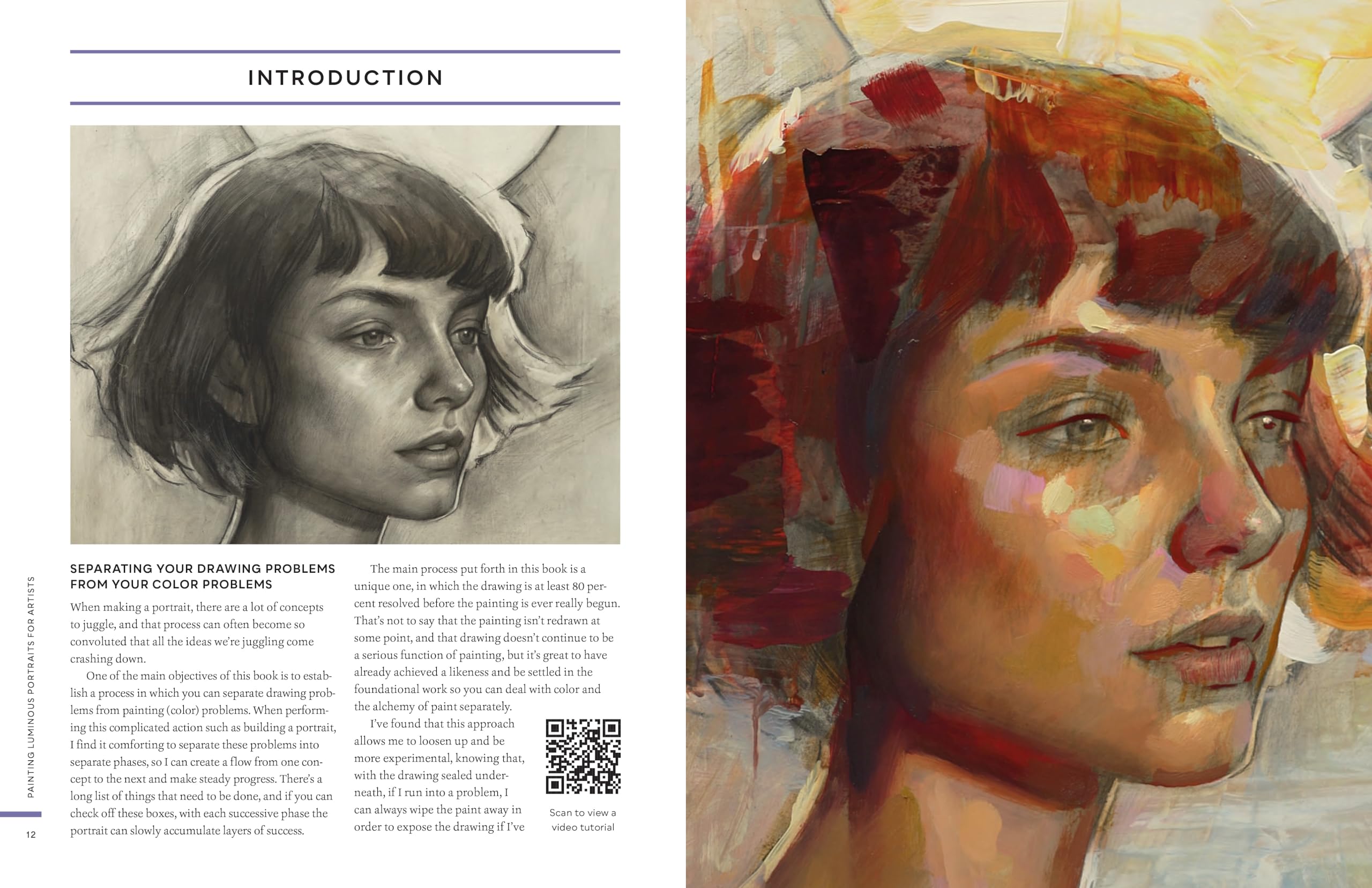 Painting Luminous Portraits for Artists: Essential Guide to Facial Features, Fleshtones, Light, and Form