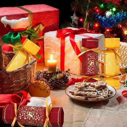 Miniatura 5 de Tenceur Kit de 50 piezas de galletas navideñas sin broches de presión, regalos de mesa de fiesta de Navidad, copos de nieve, renos, bricolaje,