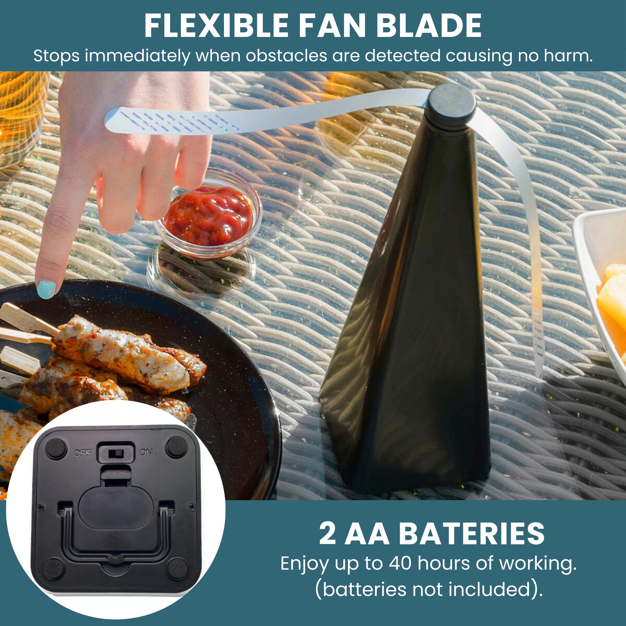 PATTLER Anti Mouche Ventilateur Pour La Table Protection Et Défense