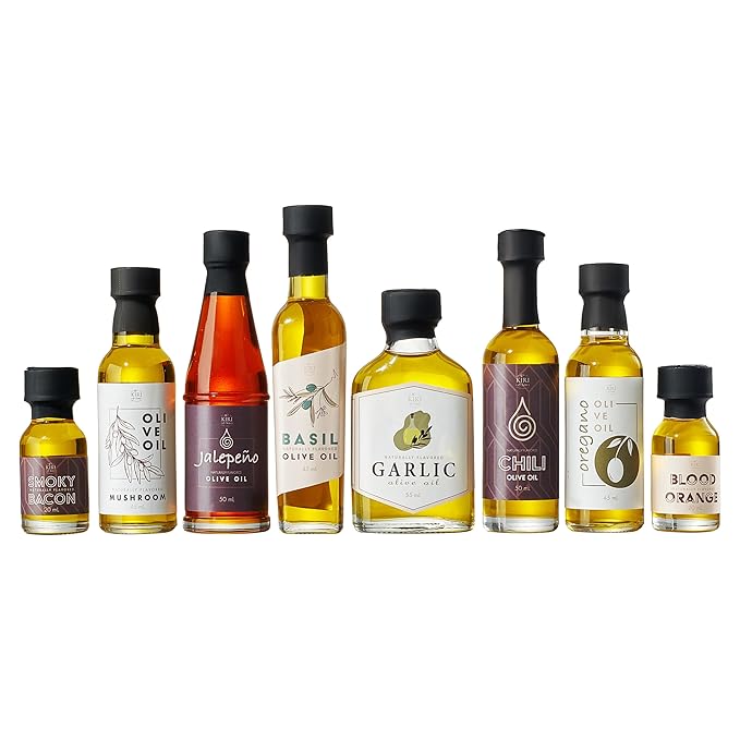 Kiri & Sons Set de 8 Aceites de Oliva Gourmet Saborizados miniatura 4