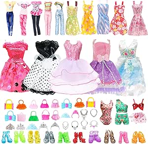 Coole Puppenkleidung Für 11,5 Zoll Puppen - 17 Teile Set Mit Outfits Und Accessoires