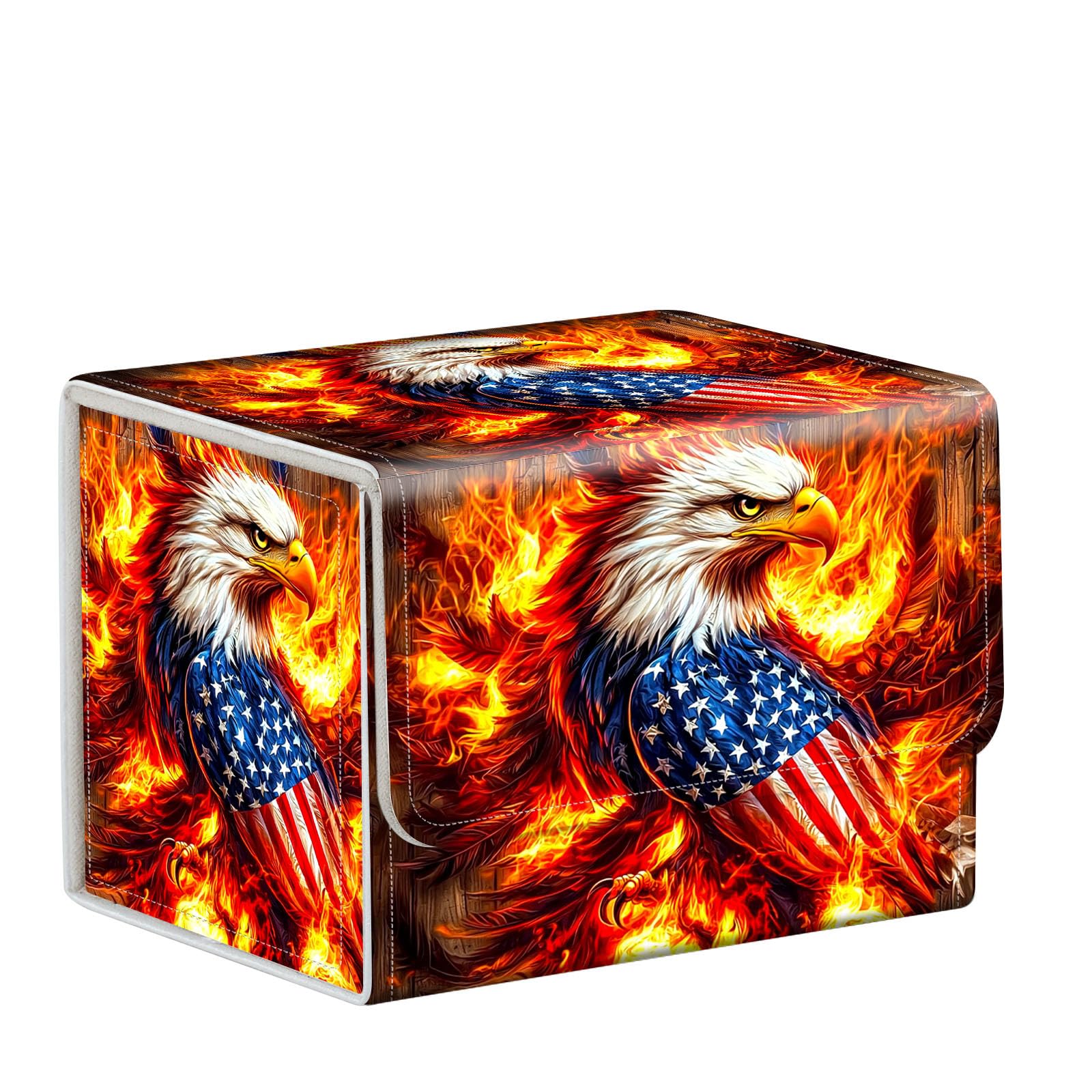 ETLKJVBL for MTG Card Storage Solution, Flaming Eagle for MTG Card Box and Commander Decks, High Capacity Anime Card Sleeves for Mtg Deck Box, Designed Specifically for Mtg Players