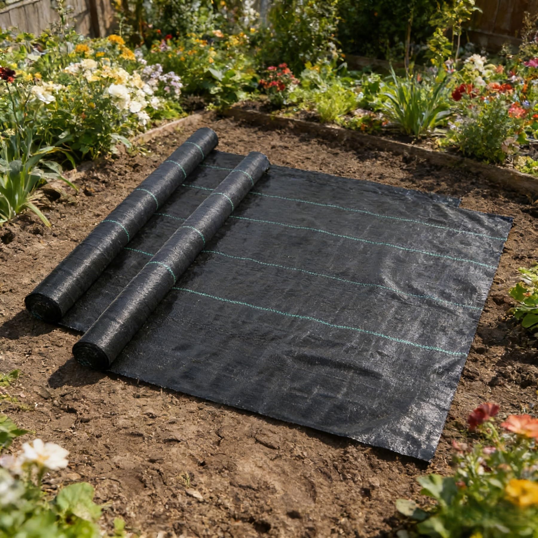 Malla Antihierba Estabilizada contra UV, contra Las Malas Hierbas Barreras contra Malezas Ultra Resistente, Varios Tamaños, Premium para Control De Maleza, Jardín E Invernadero(4x20m)