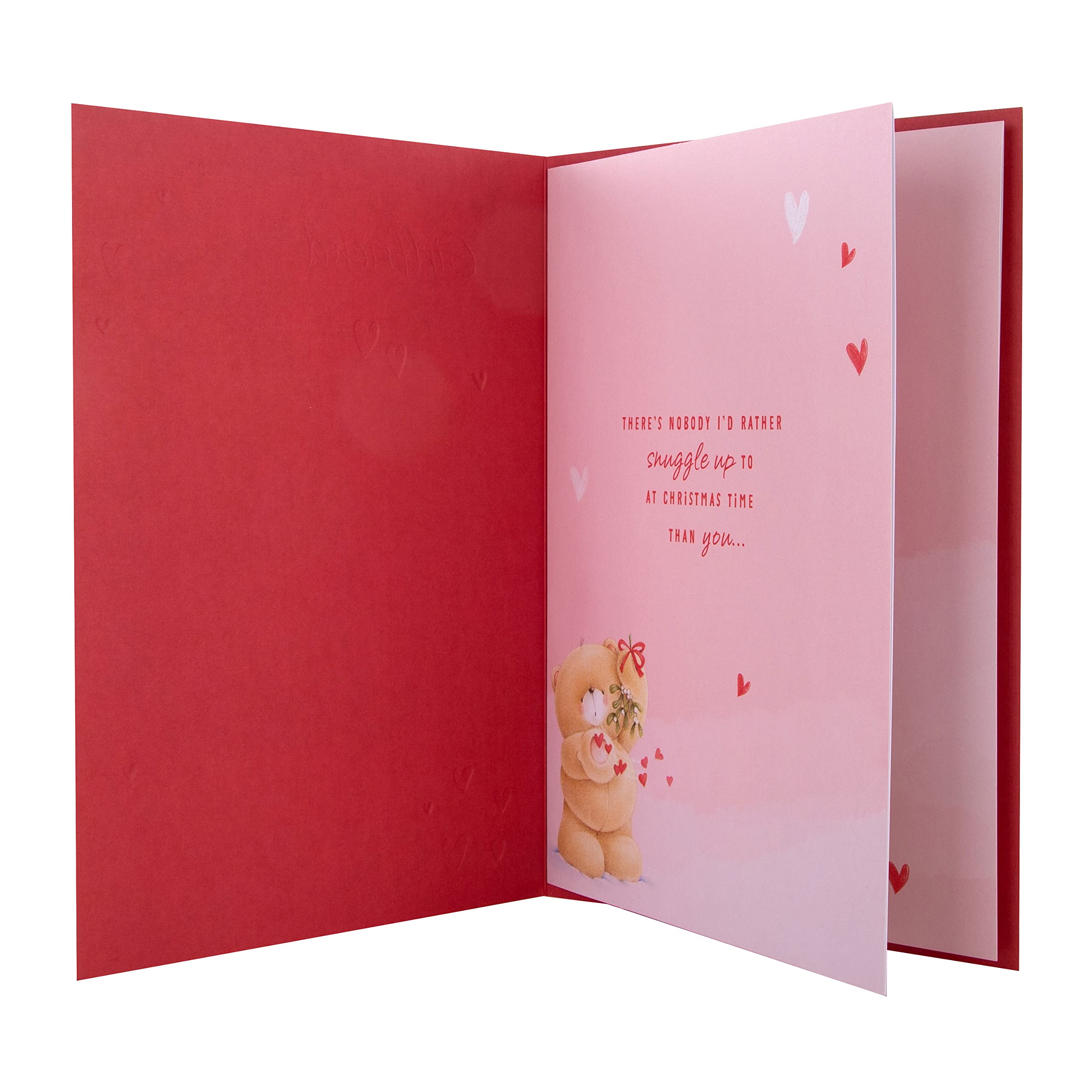 Hallmark Boxed Christmas Card for Girlfriend - Cute Forever Friends with Hearts Design, Boxed Cute Bears Card Girlfriend, 26 x 18 cm - Image 4