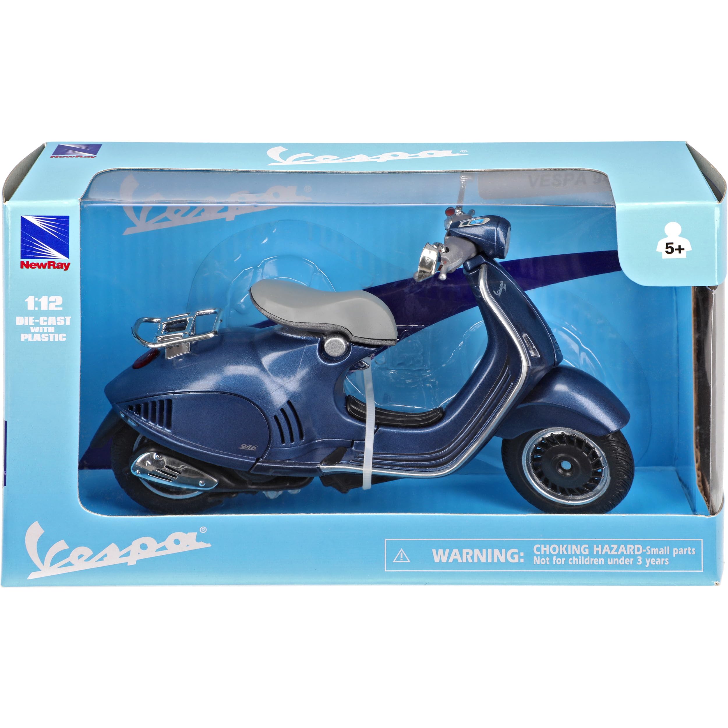 Generisch Vespa*Piaggio 946 Blau Grau Ab 2013 1/12 New Ray Modell Motorrad