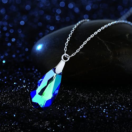 Miniatura 10 de Novborcz - 30 cuentas de cristal facetadas con forma de gota de agua de 0.472 x 0.984 in para hacer joyas, aretes de proyectos de bricolaje,