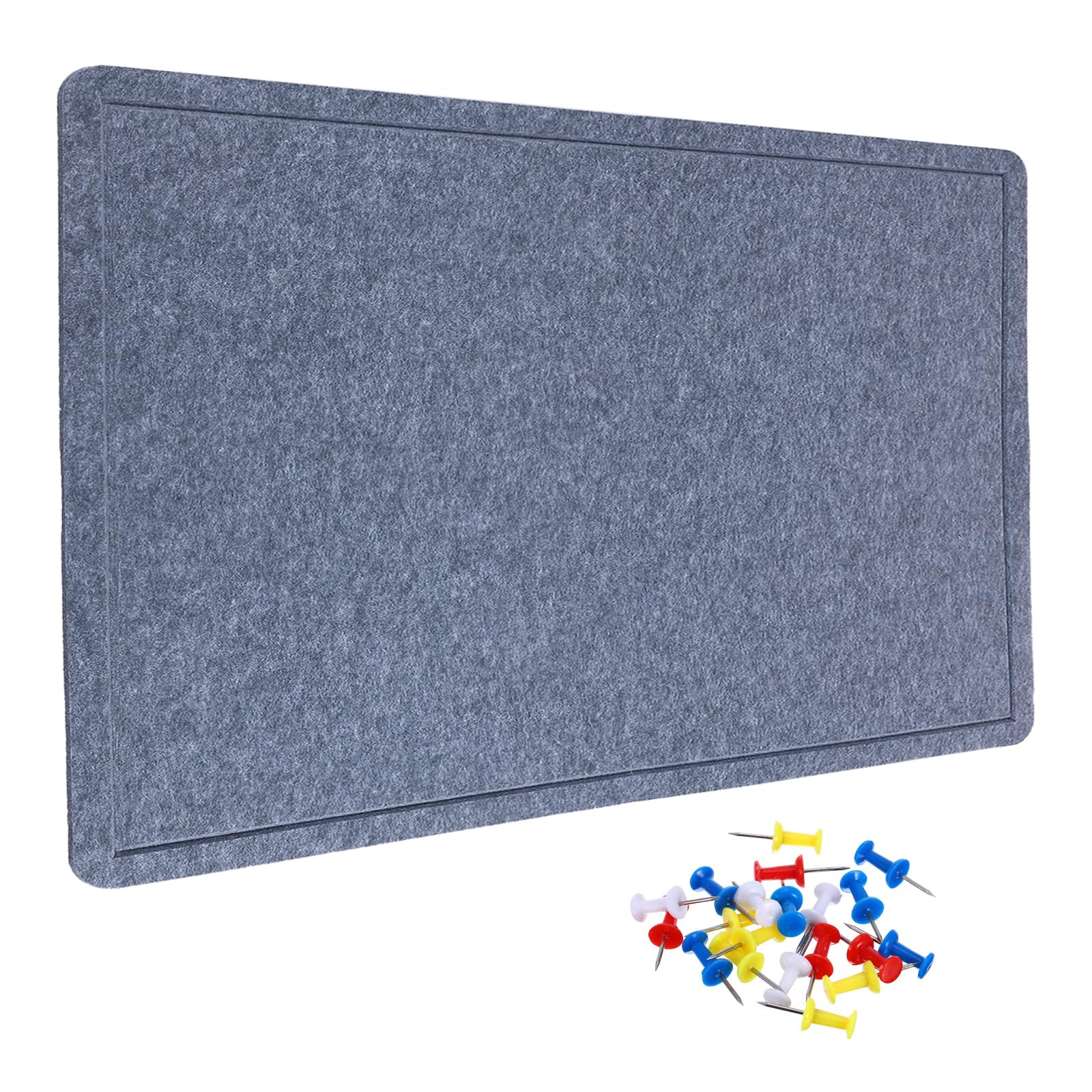 YOKIVE Tablero De Fieltro, 48 X 36 Pulgadas Plegable Tablero Decorativo De Corcho Autoadhesivo Con 20 Chinchetas, Ideal Para Pared, Exposición De Fotos, Notas Adhesivas, Horario