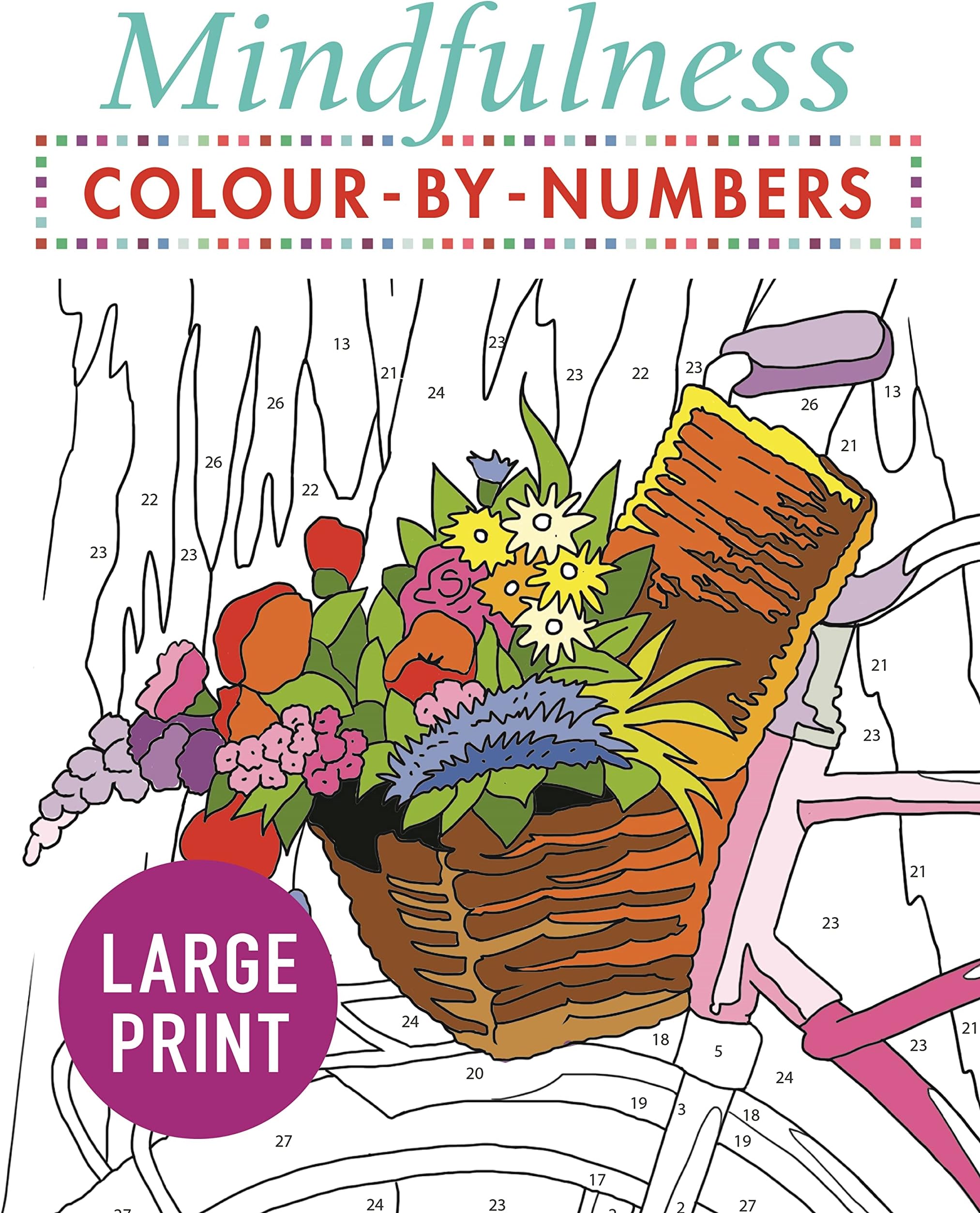 Mindfulness Colour-by-Numbers Large Print (Arcturus Large Print Colour by Numbers Collection, 2)