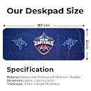 GoThriff IPL Cricket Theme Mouse Pad for PC | Large XXL Desk Mat | Anti-Slip Base, Overlock Stitched | Extended Gaming Mousepad Keyboard Mat | Cricket Fan Gift (DC, Extra Large) gallery image
