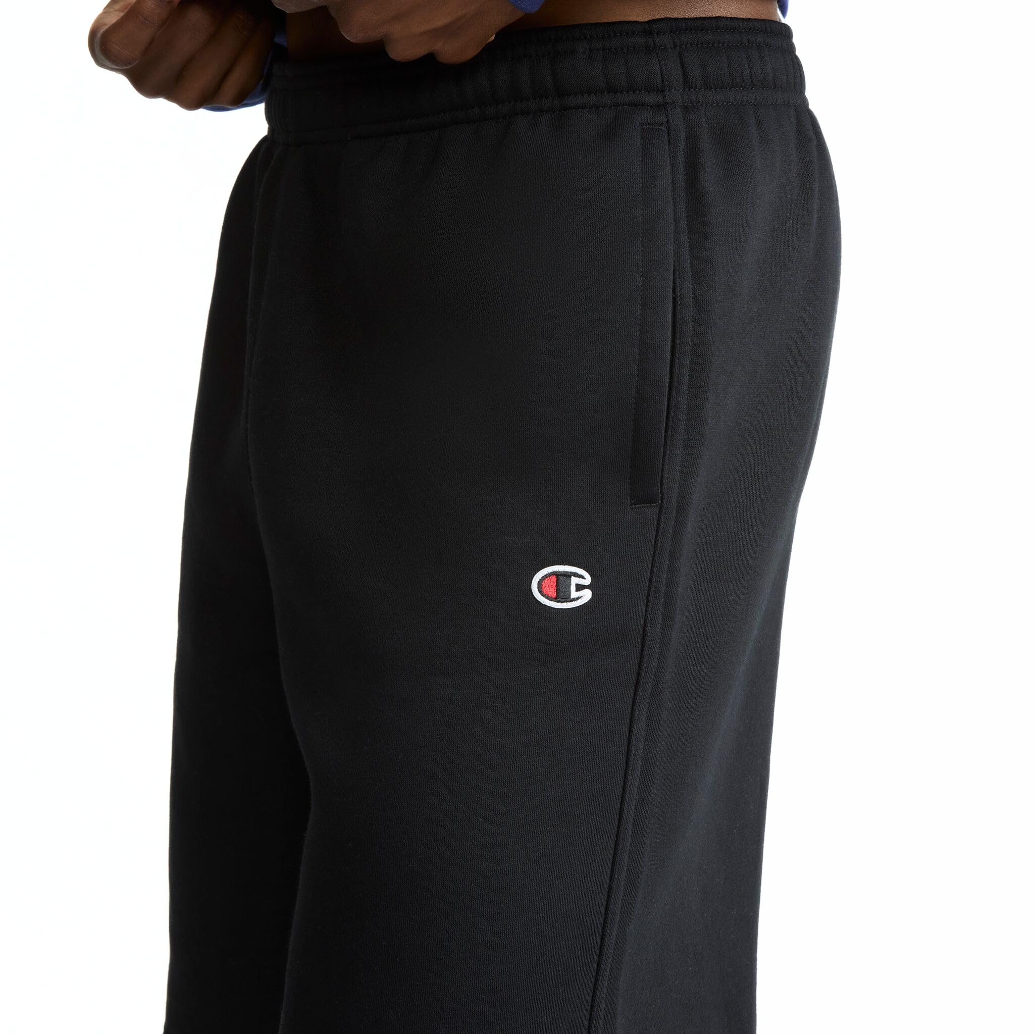 Champion Pantaloncini da Uomo Powerblend in Pile, Nero, M