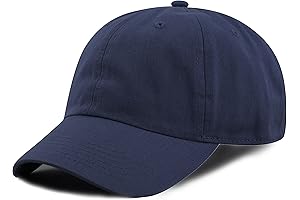 Hats for Boys 6-8: Premium Cotton and Denim UPF 50+ Baseball Caps for Kids