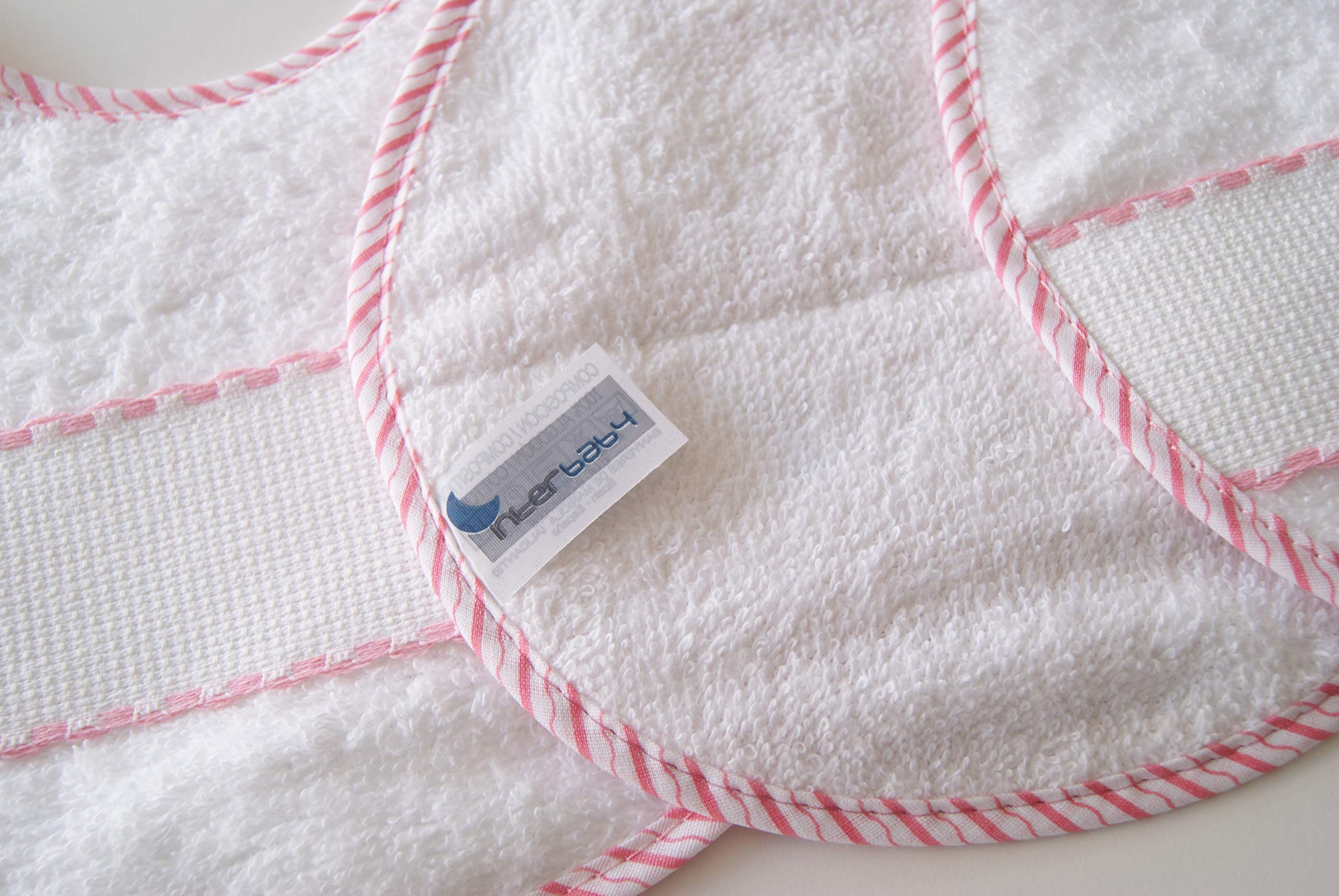 Interbaby 00040 - Pack de 12 baberos de punto de cruz 20x20, unisex