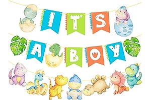 Dinosaur Baby Shower Banner - It's a Boy Banner Dinosaur