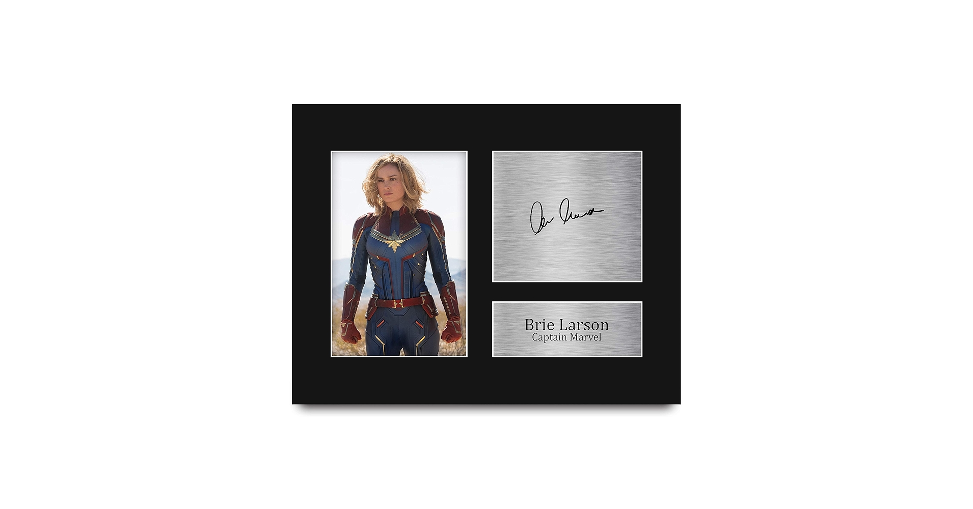 ブリー・ラーソン サイン入り写真　MARVEL Amazon.com : HWC Trading Brie Larson Gift USL Signed Printed