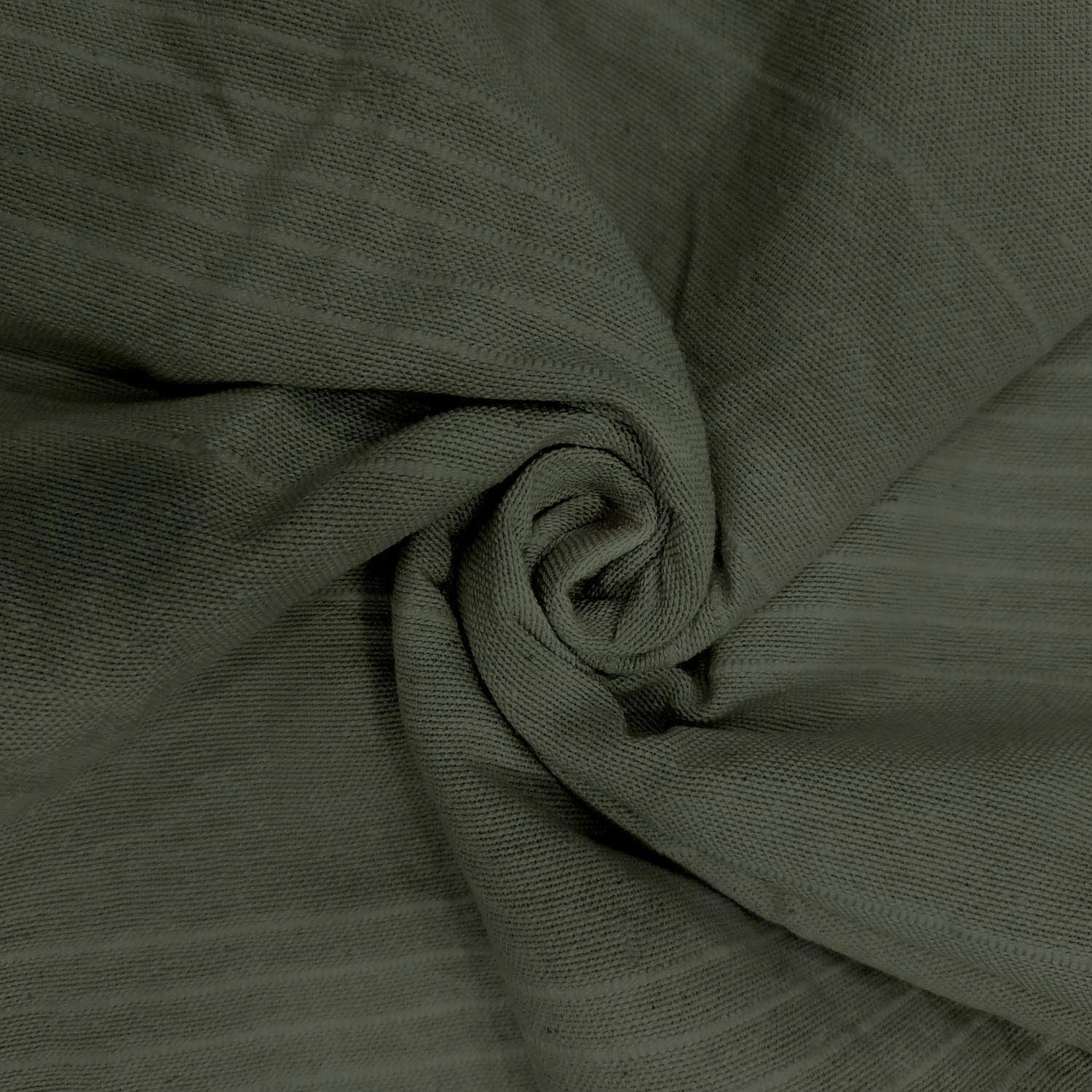Soleil d'ocre, Adele, Bed Cover, Sofa Throw, Cotton, Khaki, 220 x 240 cm