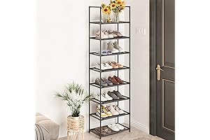 Z&L HOUSE 8-Tier Stackable Narrow Shoe Rack